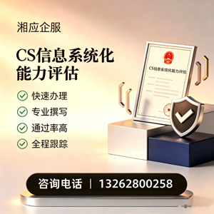 舟山CS信息系统化能力评估申报服务