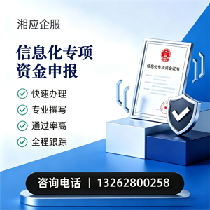 舟山信息化专项资金申报服务
