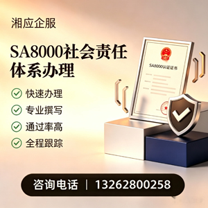 舟山SA8000社会责任体系认证服务